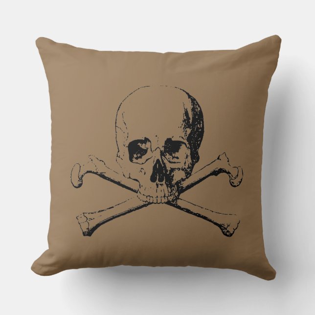 Coussin Crâne et os (Recto)