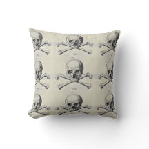 Crâne et Redback d'os croisés carrelé