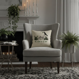 Coussin Crâne floral gothique de la Saint-Patrick jusqu'à 