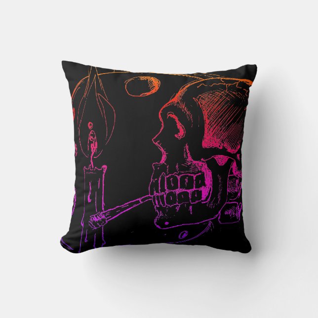 Coussin Crâne fumant  (Recto)