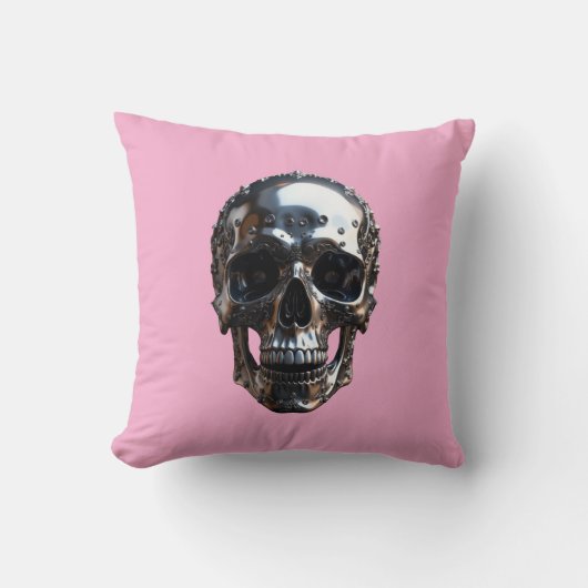 Coussin Crâne métallique (Recto)