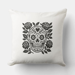 Coussin Crâne mexicain