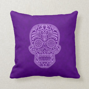 Coussin Crâne pourpre complexe de sucre