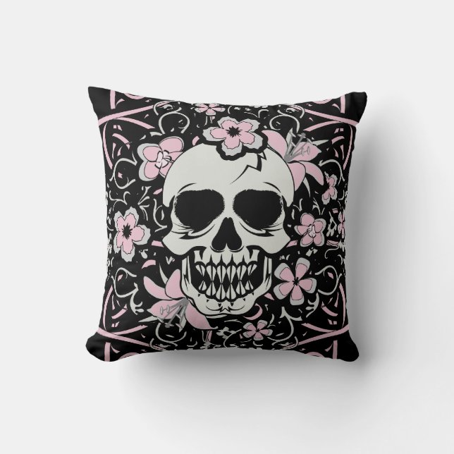 Coussin Crâne Vintage (Recto)