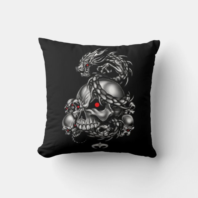 Coussin Crânes de dragon (Recto)