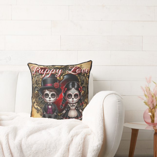 Coussin Crânes de Sucre Dark Romance (Canapé)