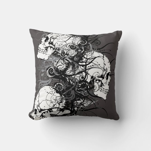 Coussin Crânes d'Imaginaire (Recto)
