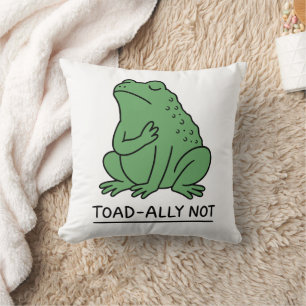 Coussin Crapaud Drôle - Allié Pas Grenouille