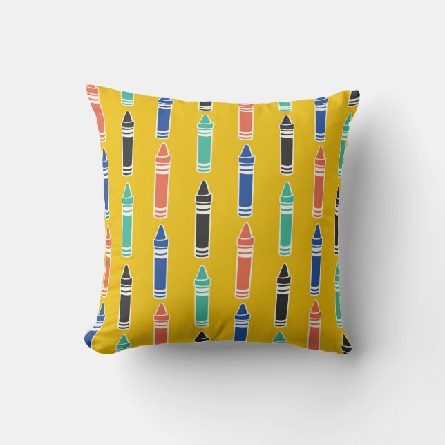 Coussin Crayons colorés Motif (Recto)