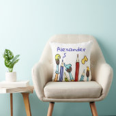 Coussin Crayons et pinceaux  (Chaise)