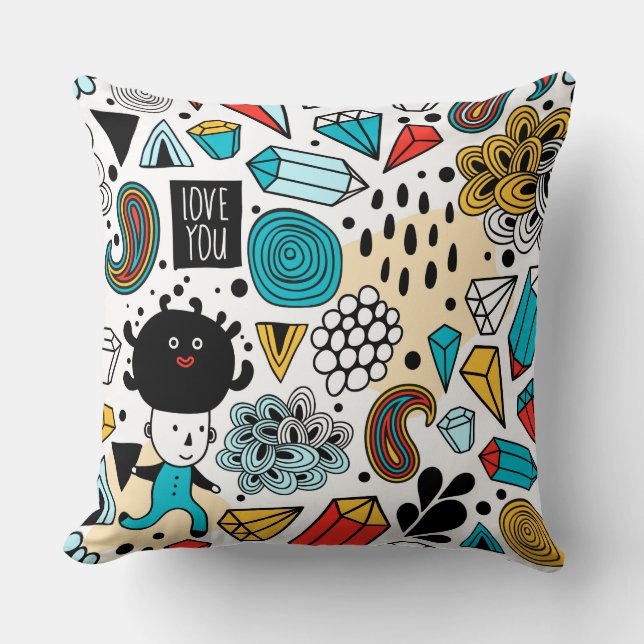 Coussin Crazy head (Recto)