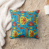 Coussin Crazy Ocean Créatures et sous-marin Jaune Argent (Couverture)