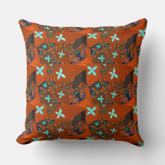 Coussin Crazy Quilt - Fractal Abstract Design (Recto)