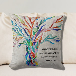 Coussin Create Your Own Inspirational/Quota motivationnel