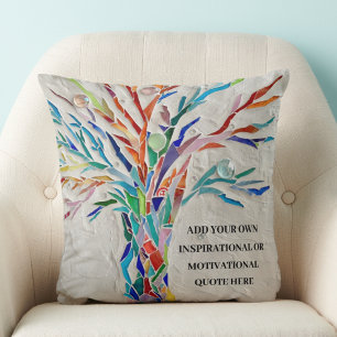 Coussin Create Your Own Inspirational/Quota motivationnel