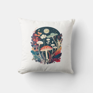 Coussin Création de champignons Aesthetic Goblincore et Co