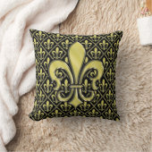 Coussin Création de Fleur de Lis de Mardi Gras Cool (Couverture)