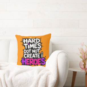 Coussin Création de héros typographiques à dégradé vibrant