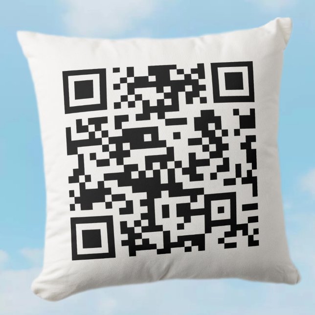 Coussin Création instantanée de code QR (en entrant votre  (Créateur téléchargé)