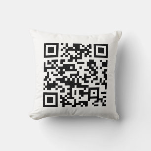 Coussin Création instantanée de code QR (en entrant votre