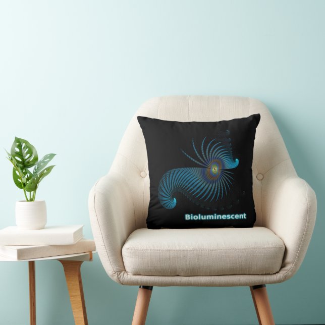 Coussin Créature Alien Bioluminescente de la Mer (Chaise)
