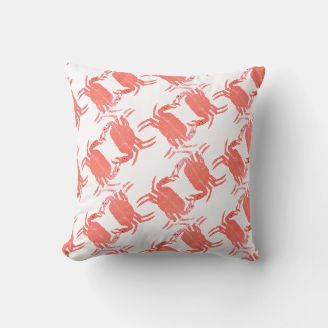 Coussin Créature de l'océan plage crabe marin  (Recto)
