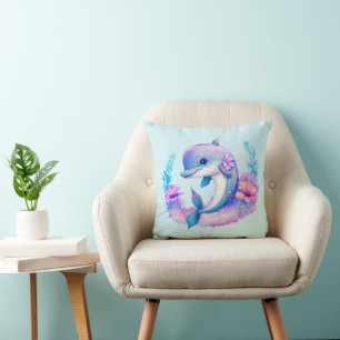 Coussin Créature marine dauphin mignon