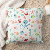 Coussin Créatures marines sous-marines fantaisistes (Couverture)