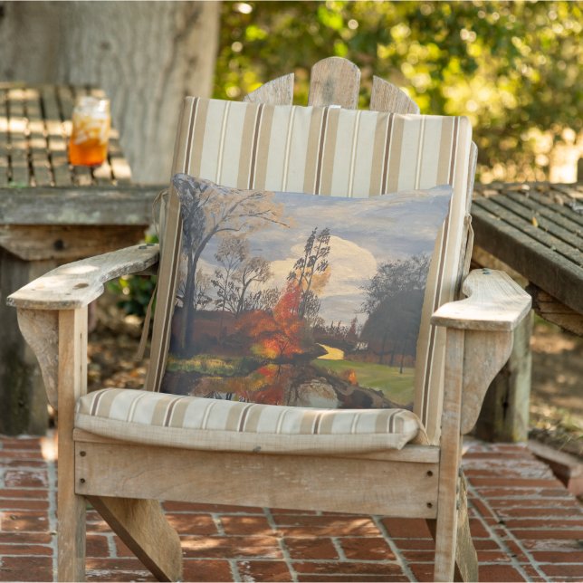 Coussin Creek Side in Autumn, Original de Gary Poling (Chaise)