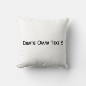 Coussin Créer ou modifier le nom du texte Imprimé Cadeaux (Recto)