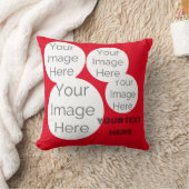 Coussin créer son propre jeu d'oreiller photo texte modèle (Couverture)