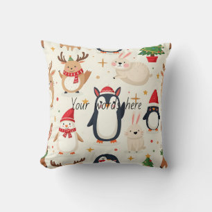 Coussin Créez vos propres amis Kawaii Animaux