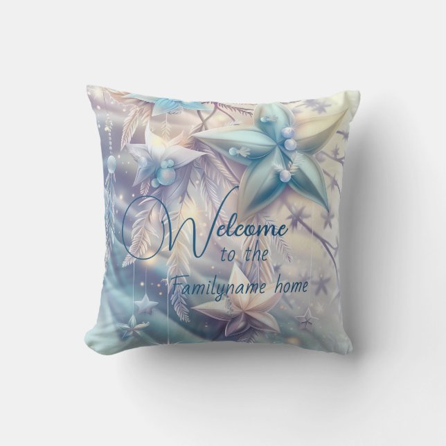 Coussin Créez vos propres étoiles et perles d'iridescente (Recto)