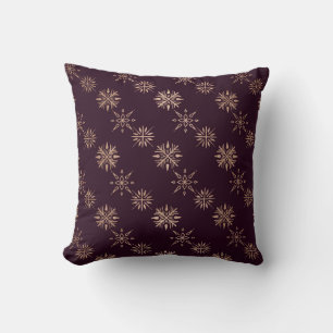 Coussin Créez vos propres flocons de neige en Bourgogne et