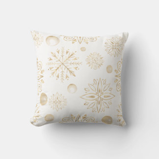 Coussin Créez vos propres flocons d'or et vos baies