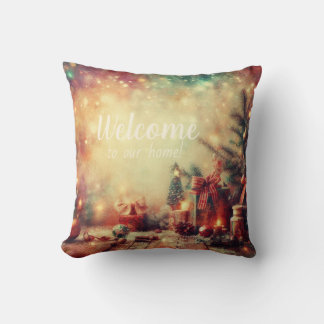 Coussin Créez votre propre arbre de Noël romantique
