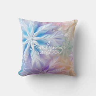 Coussin Créez votre propre arc-en-ciel Flammes de neige de