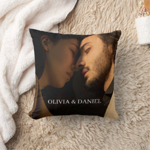 Coussin Créez Votre Propre Cadeau Photo de Couple
