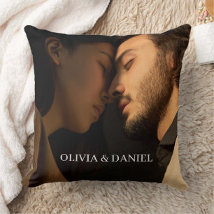 Coussin Créez Votre Propre Cadeau Photo de Couple
