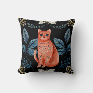 Coussin Créez votre propre chat rouge nordique
