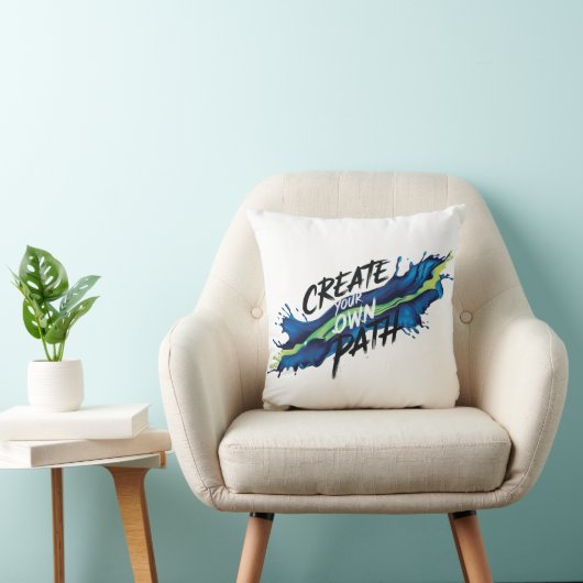 Coussin Créez votre propre chemin d'accès Conception inspi (Chaise)