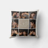 Coussin Créez Votre Propre Collage De Photo De Mariage Mon (Verso)