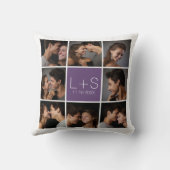 Coussin Créez Votre Propre Collage De Photos De Mariage Mo (Verso)