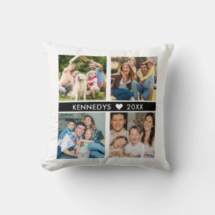 Coussin Créez votre propre collection de photos 4 Nom de f