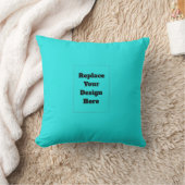 Coussin Créez votre propre cyan (Couverture)