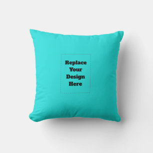 Coussin Créez votre propre cyan