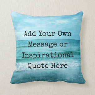 Coussin Créez votre propre devis inspirant motivationnel