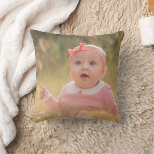 Coussin Créez Votre Propre Enfants Enfants Deux Photo Pers
