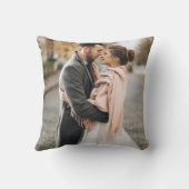 Coussin Créez votre propre galerie de 5 photos à monogramm (Verso)