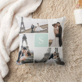 Coussin Créez votre propre Galerie Monogrammée 5-Photo (Couverture)
